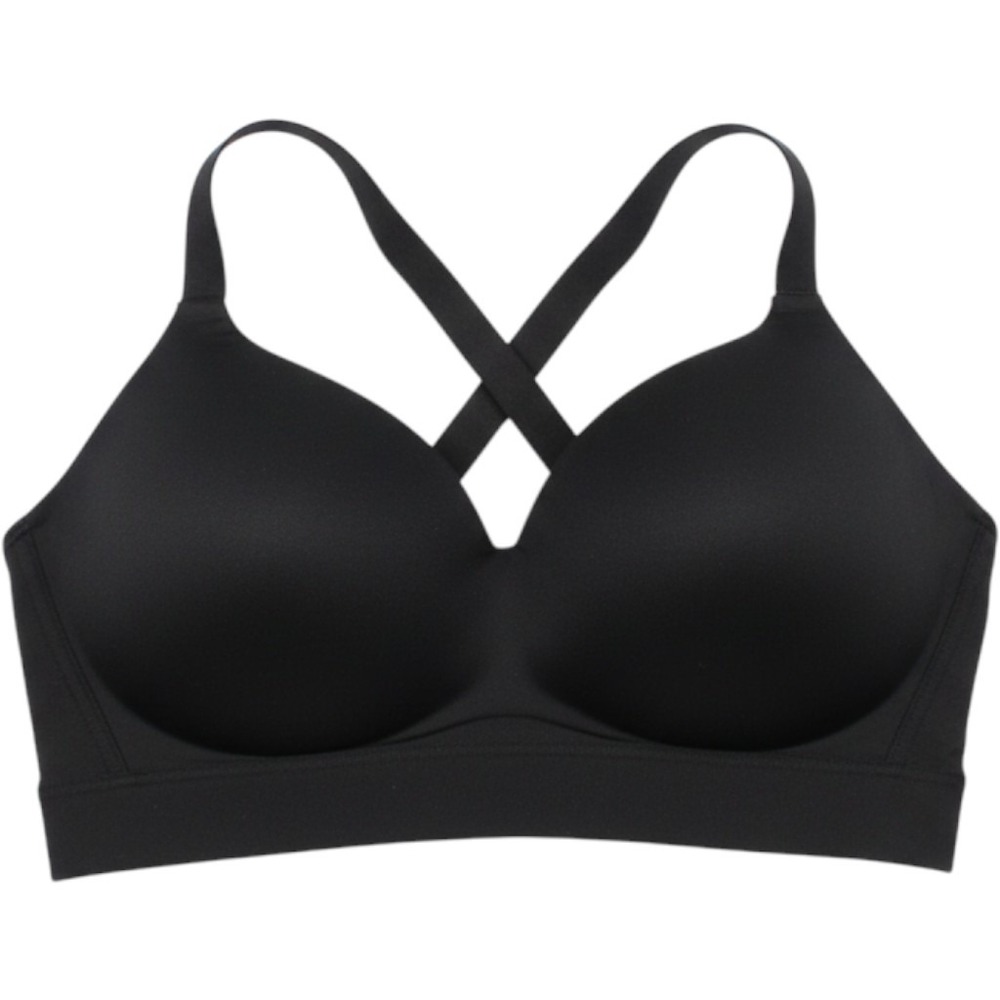 MTA Sport Sports Bra 1X Black Racerback Adjustable Straps Activewear Athleisure
